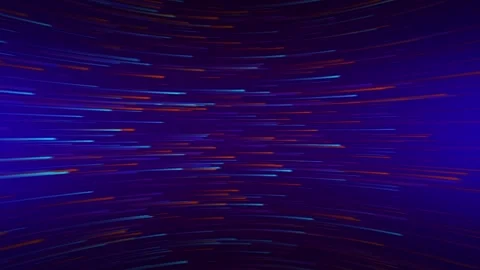 Colorful dynamic moving lines, blue neon cyberpunk background Stock Footage 280250914
