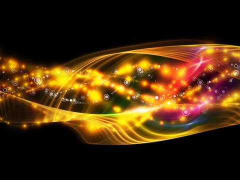 Colorful Dynamic Network 스톡 일러스트