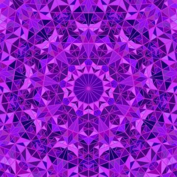 Colorful dynamic polygonal circular tile mosaic pattern background Stock Illustration