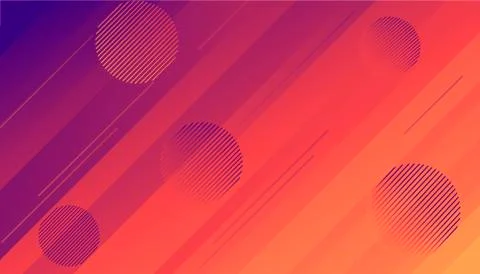 Colorful dynamic shapes composition on gradient background. Geometric trendy Stock Illustration