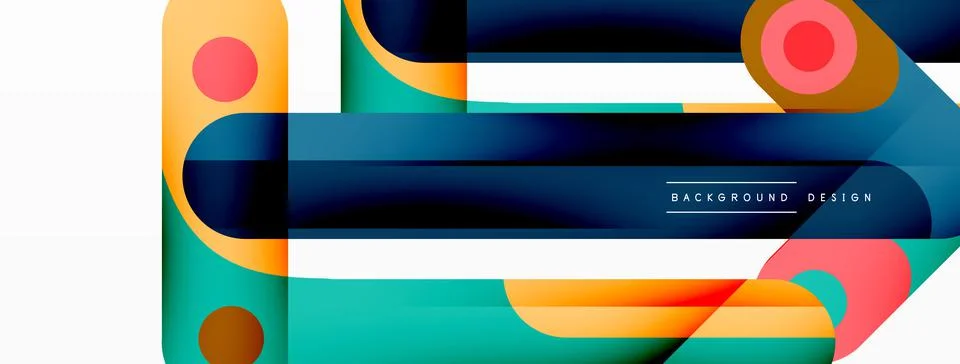 Colorful dynamic stripe composition. Lines geometric creative abstract 스톡 일러스트