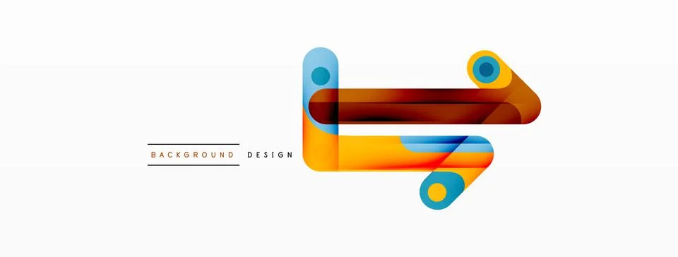 Colorful dynamic stripe composition. Lines geometric creative abstract 스톡 일러스트