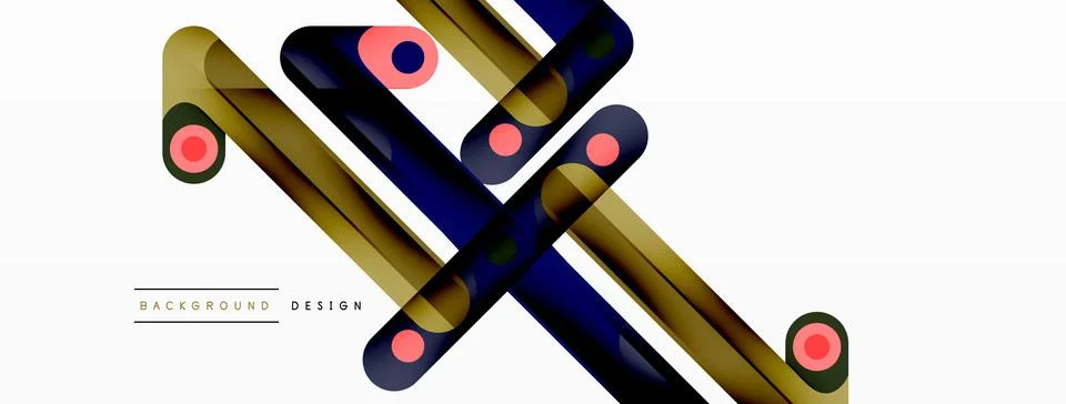 Colorful dynamic stripe composition. Lines geometric creative abstract 스톡 일러스트