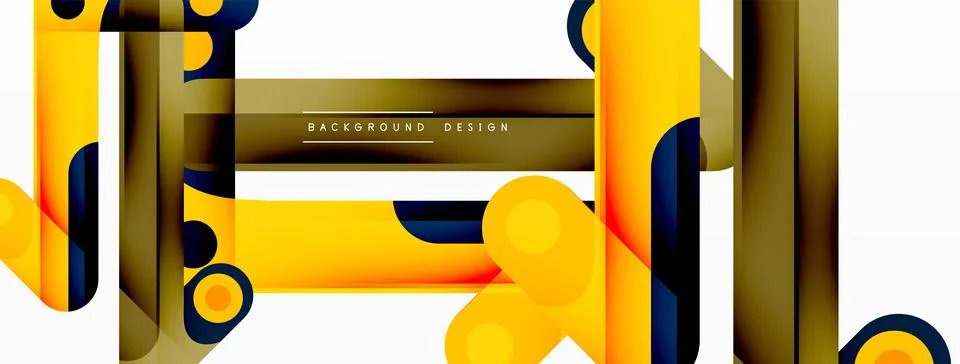 Colorful dynamic stripe composition. Lines geometric creative abstract Stockillustratie