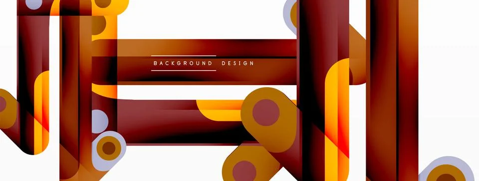 Colorful dynamic stripe composition. Lines geometric creative abstract Stockillustratie
