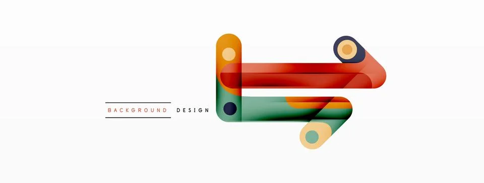 Colorful dynamic stripe composition. Lines geometric creative abstract 스톡 일러스트