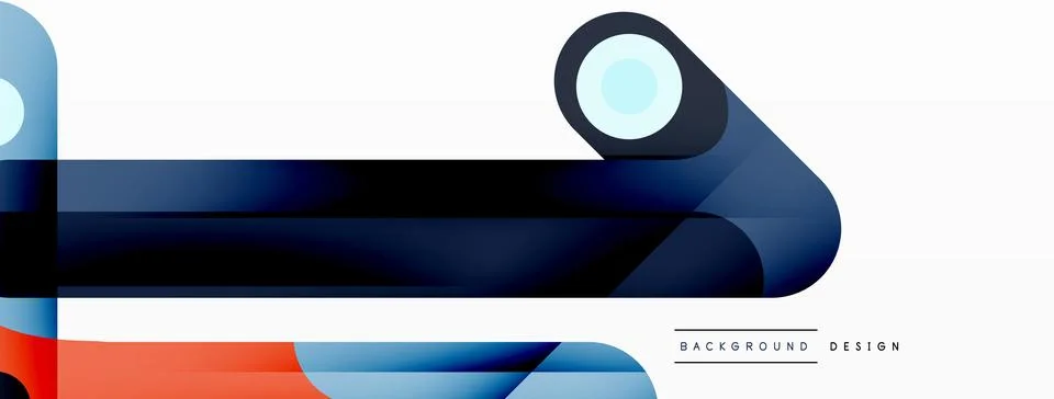 Colorful dynamic stripe composition. Lines geometric creative abstract Stock Illustration