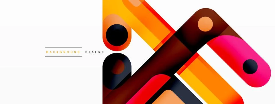 Colorful dynamic stripe composition. Lines geometric creative abstract 스톡 일러스트