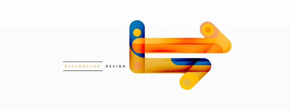 Colorful dynamic stripe composition. Lines geometric creative abstract 스톡 일러스트