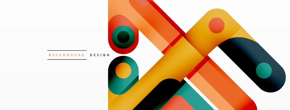 Colorful dynamic stripe composition. Lines geometric creative abstract 스톡 일러스트