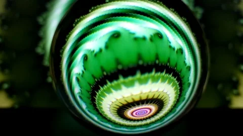Colorful dynamics of space abstraction. View through a crystal ball. Stock Footage 117413413