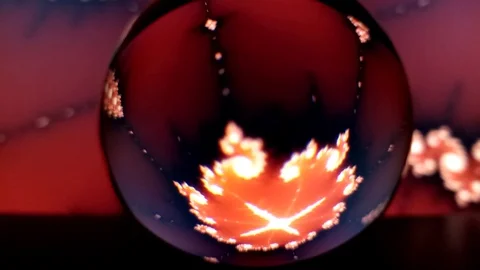 Colorful dynamics of space abstraction. View through a crystal ball. Stock Footage 117413633