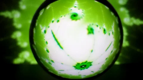 Colorful dynamics of space abstraction. View through a crystal ball. Stock Footage 117504917