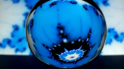 Colorful dynamics of space abstraction. View through a crystal ball. Stock Footage 117596774