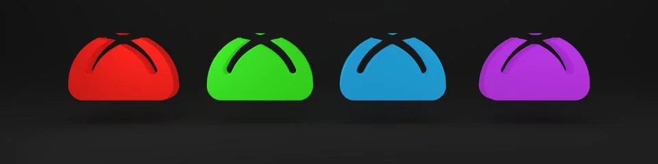 Colorful Easter cake icon isolated on black background. Happy Easter. Minim.. Illustrazione stock