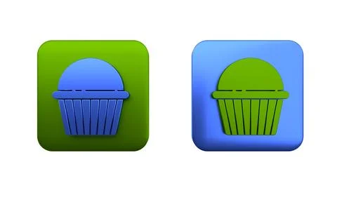 Colorful Easter cake icon isolated on white background. Happy Easter. Squar.. Stock Illustration