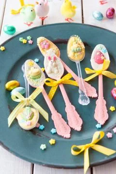 Colorful easter candy Stock Photos