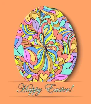 Colorful easter card Stock Illustration