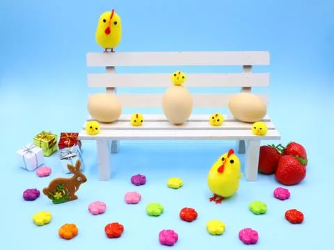 Colorful Easter Composition Stock Photos