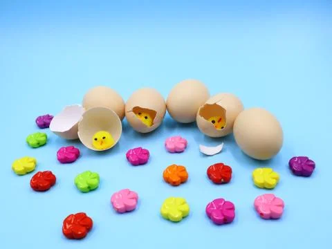 Colorful Easter Composition Foto stock