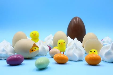 Colorful Easter Composition Stock Photos