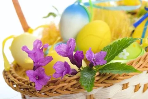 Colorful Easter decoration Stock Photos