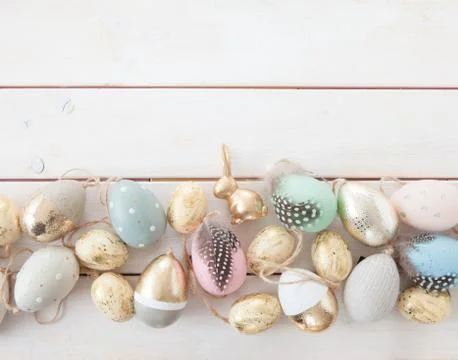 Colorful easter decorations Stock Photos