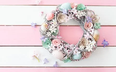 Colorful easter decorations Stock Photos