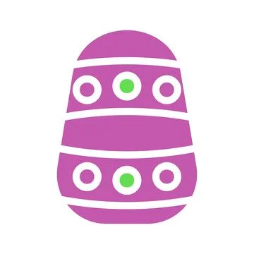 Colorful Easter Egg Design with Modern Patterns Stock Illustration