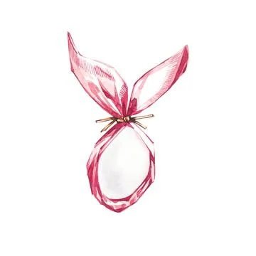 Colorful easter egg. Easter set. Watercolor illustration on white background Stock Illustration