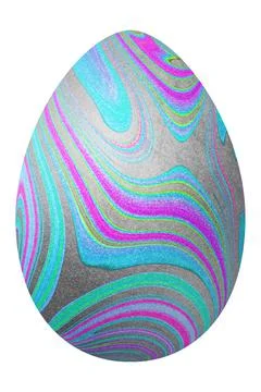 Colorful Easter Egg, Happy Easter Illustrazione stock