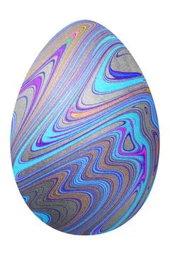 Colorful Easter Egg, Happy Easter Illustrazione stock