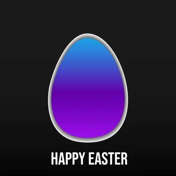 Colorful Easter egg. Happy Easter Egg. Vector illustration Stock Illustration