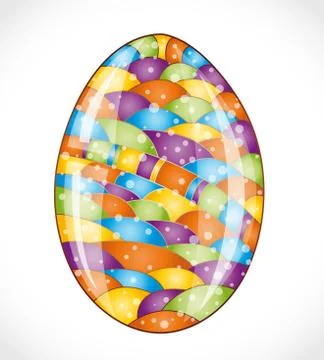 Colorful easter egg. Stock Illustration