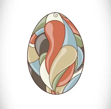 Colorful easter egg. Stock Illustration