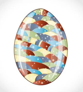 Colorful easter egg. Stock Illustration