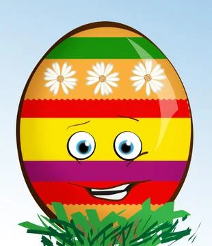 Colorful Easter Egg Stock Illustration