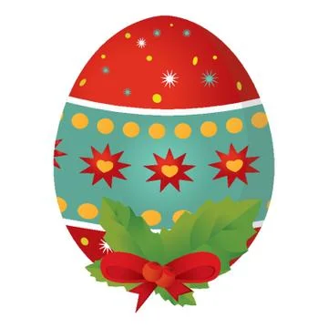 Colorful Easter Egg Stock Illustration