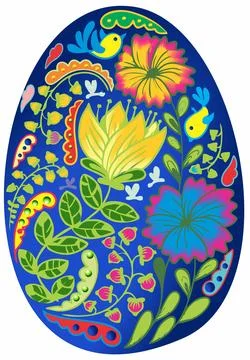 Colorful Easter egg Stock Illustration