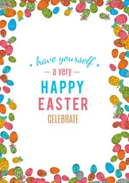 Colorful easter egg isolated on white background. Vector illustration Stock Illustration