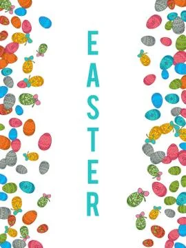 Colorful easter egg isolated on white background. Vector illustration Stock Illustration