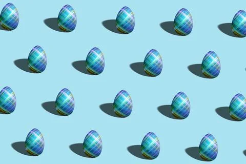 Colorful Easter egg pattern made, multicolored Egg Illustrazione stock