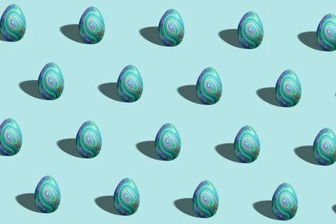 Colorful Easter egg pattern made, Happy Easter Stockillustratie