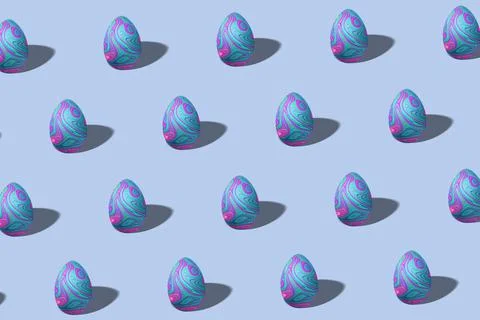 Colorful Easter egg pattern made, Happy Easter Stock Illustration