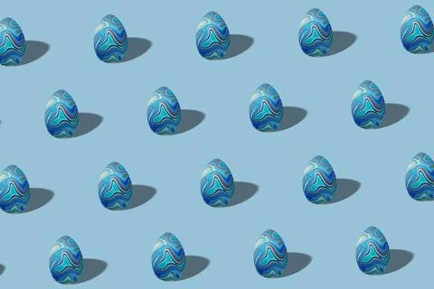 Colorful Easter egg pattern made, Happy Easter Illustrazione stock