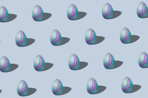 Colorful Easter egg pattern made, Happy Easter Illustrazione stock