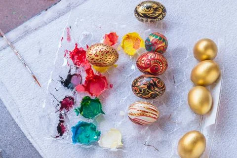 Colorful easter egg Stock Photos