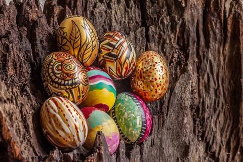 Colorful easter egg Stock Photos