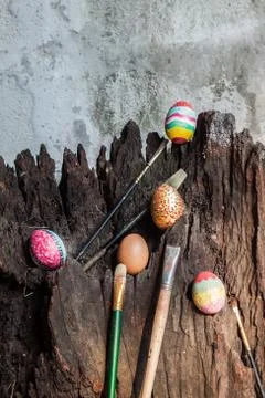 Colorful easter egg Stock Photos