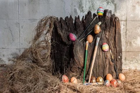 Colorful easter egg Stock Photos